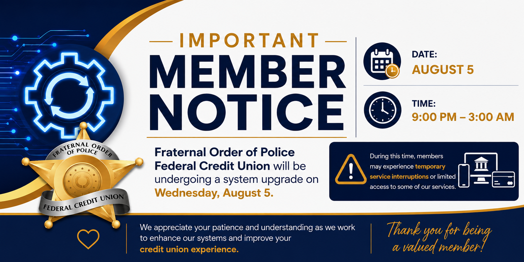 System Upgrade Notice